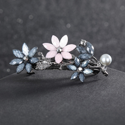 Beau - Sunflower Bead-Detail Barrette Accessory