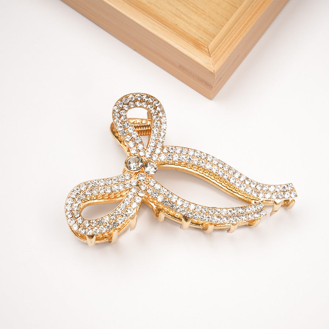 Beau - Bow-Motif Curved-Tail Hair Claw