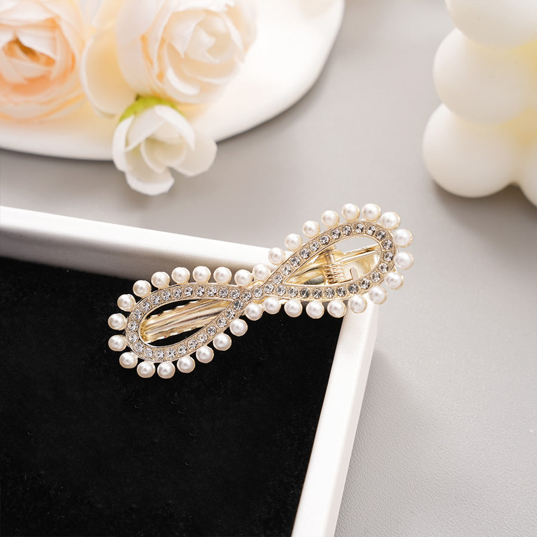 Beau - Geometric Beaded Duckbill Hair Clip