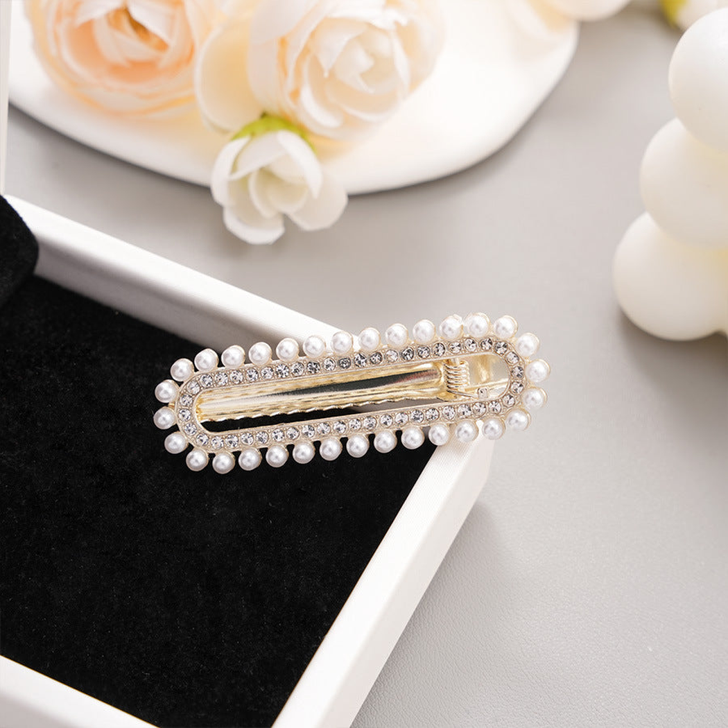 Beau - Geometric Beaded Duckbill Hair Clip