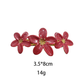 Beau - Triple-Flower Marbled Spring Hair Clip