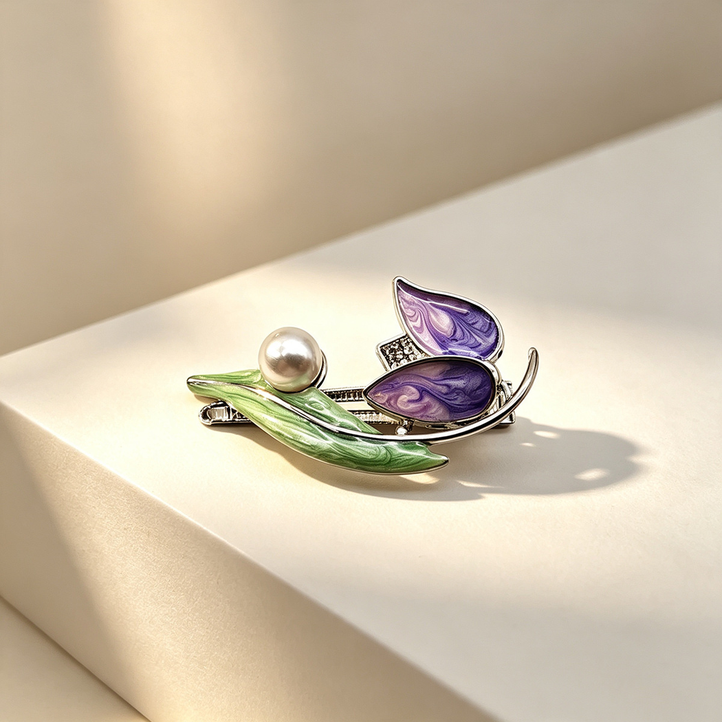 Beau - Botanical Curved Side Hair Clip