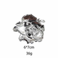 Beau - Rose-Motif Leaf-Detail Hair Claw