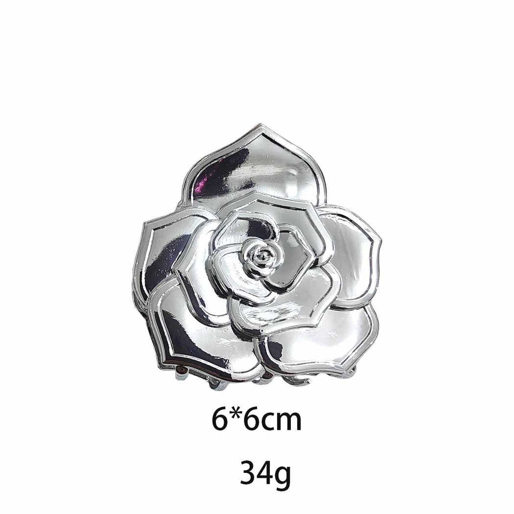 Beau - Rose-Motif Leaf-Detail Hair Claw