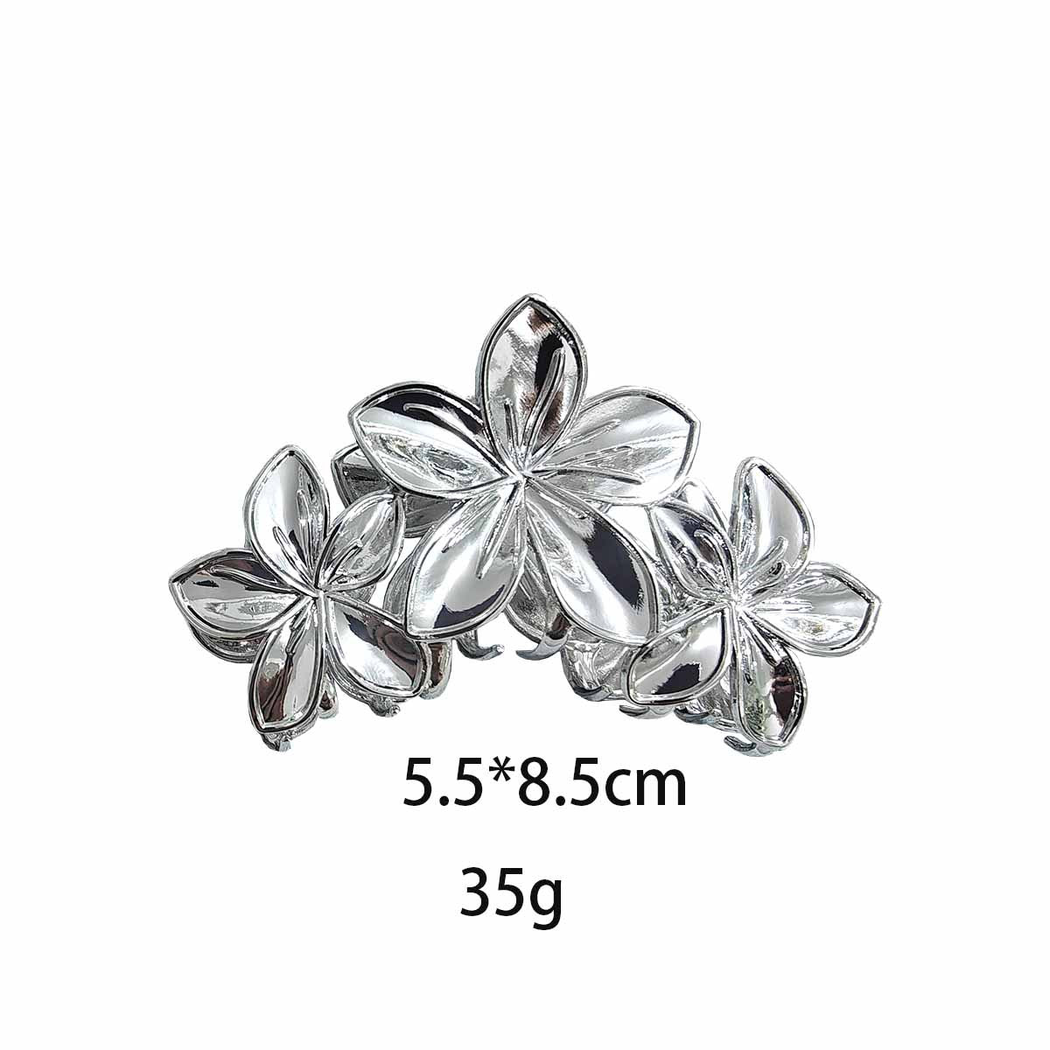 Beau - Rose-Motif Leaf-Detail Hair Claw