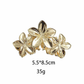 Beau - Rose-Motif Leaf-Detail Hair Claw