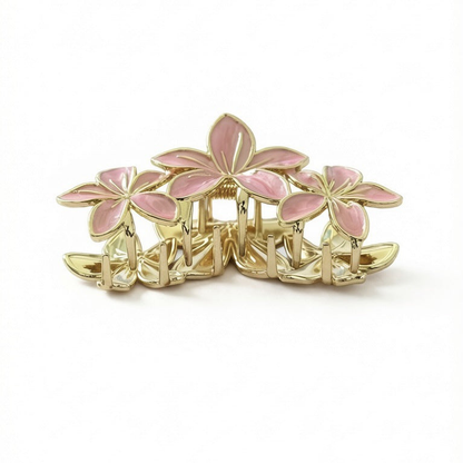 Beau - Pink Floral Hair Claw