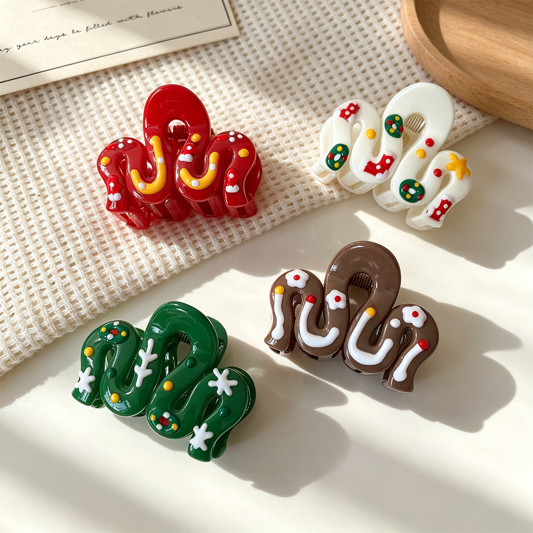 Beau - Christmas Wavy Hair Claw