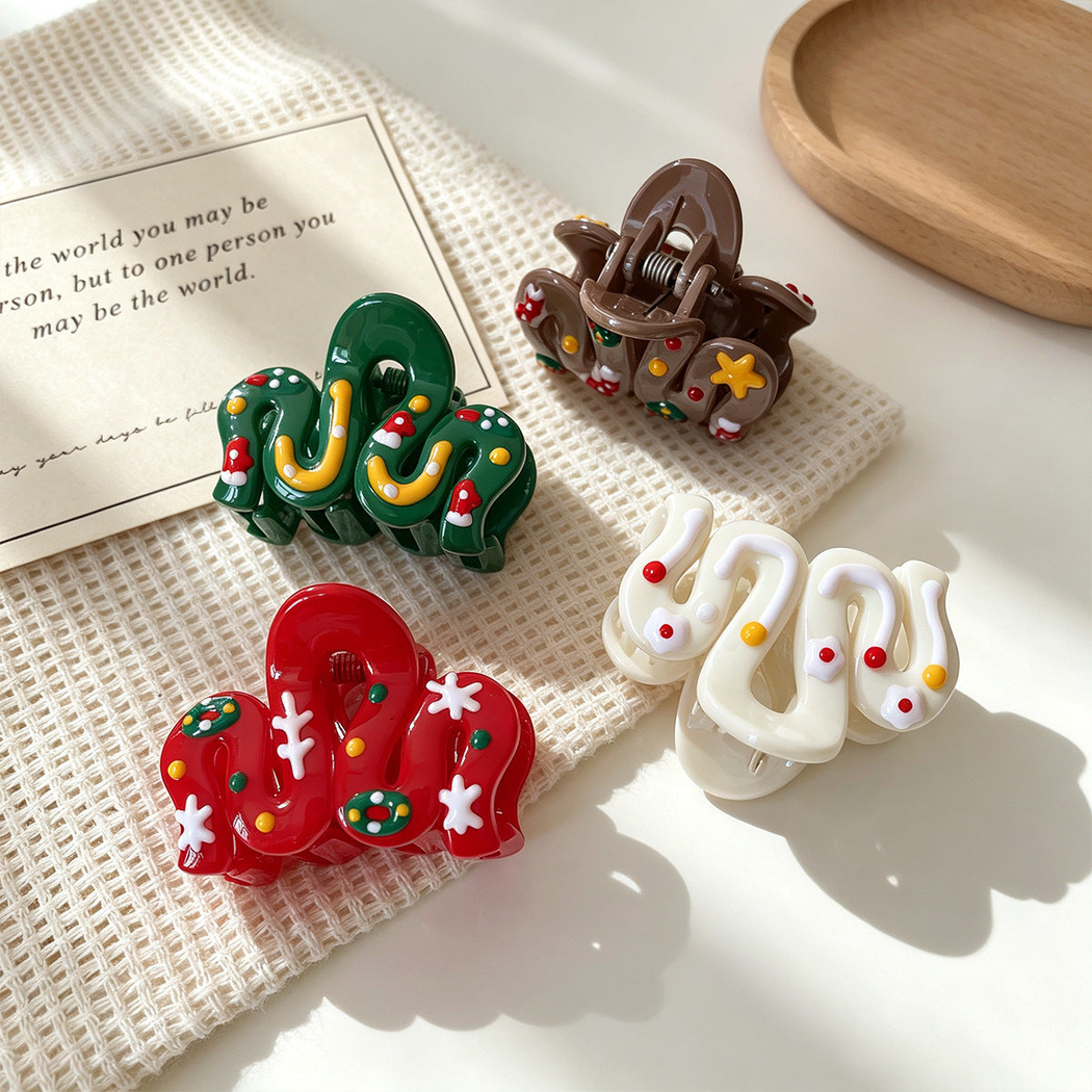 Beau - Christmas Wavy Hair Claw
