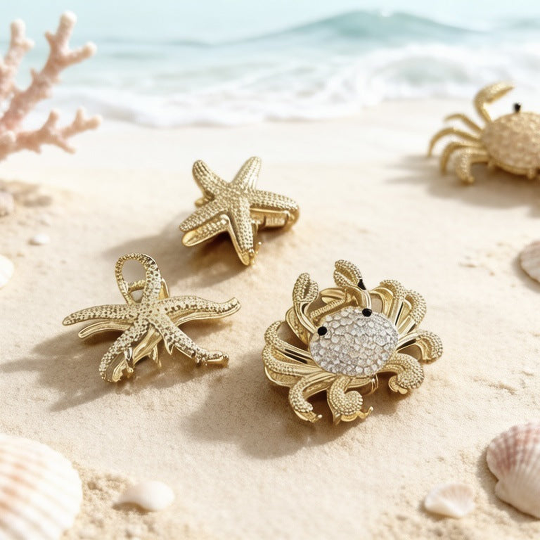 Beau - Sea-Life Textured Hair Claw