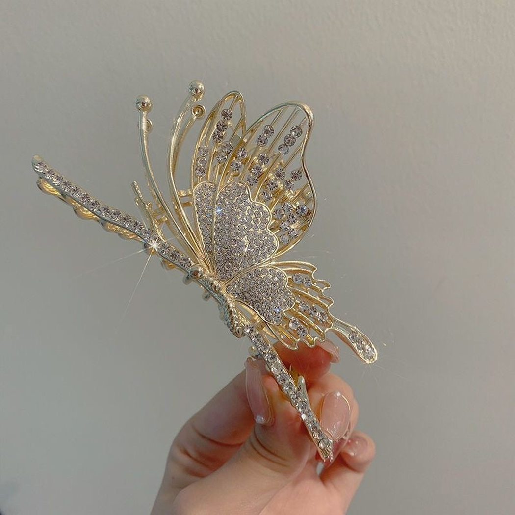 Beau - Side-Facing Butterfly Openwork Hair Claw