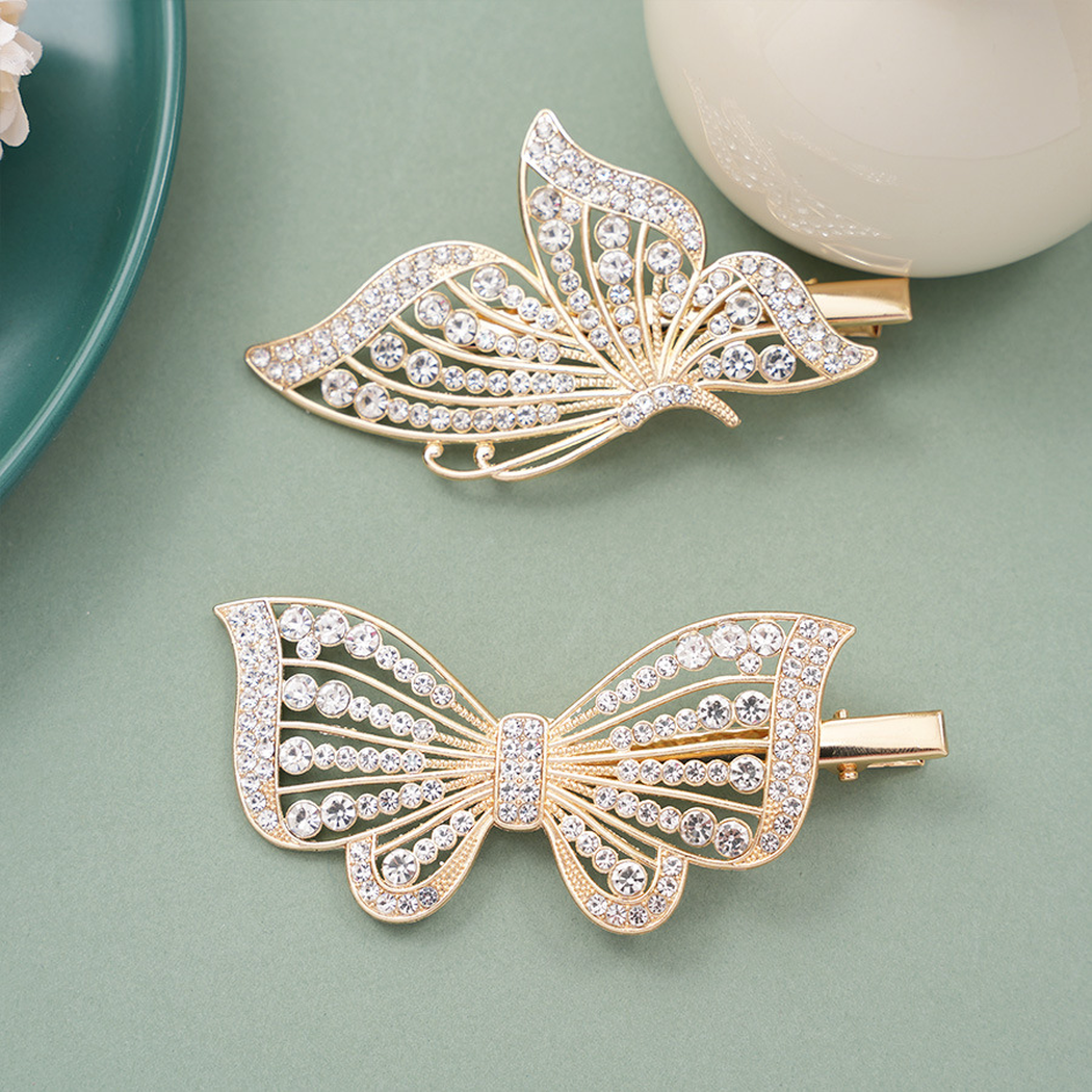 Beau - Sparkling Motif Double Accent Hair Clip