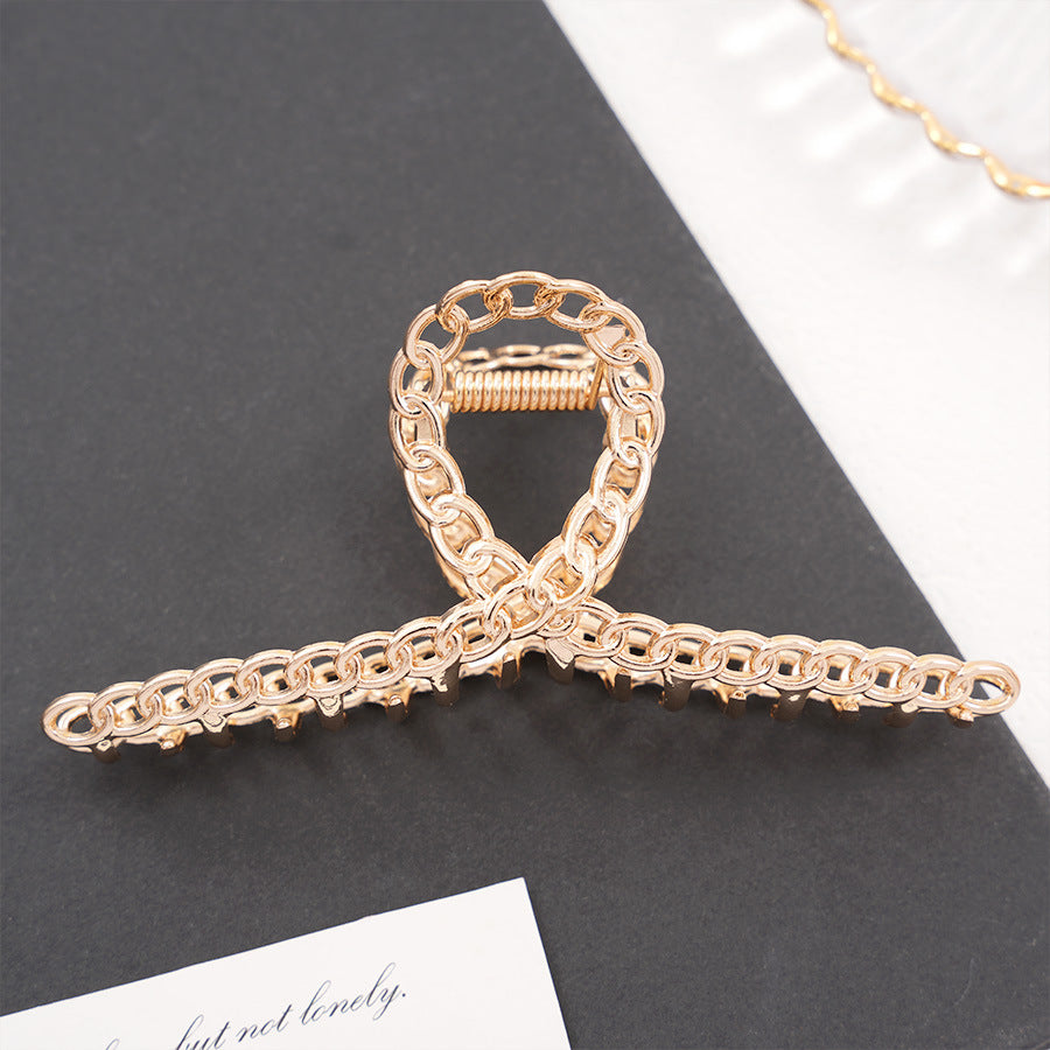 Beau - Chain-Link Open Frame Hair Claw