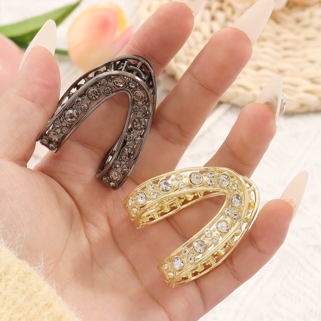Beau - Studded V Open Curve Hair Claw