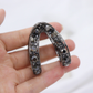 Beau - Studded V Open Curve Hair Claw