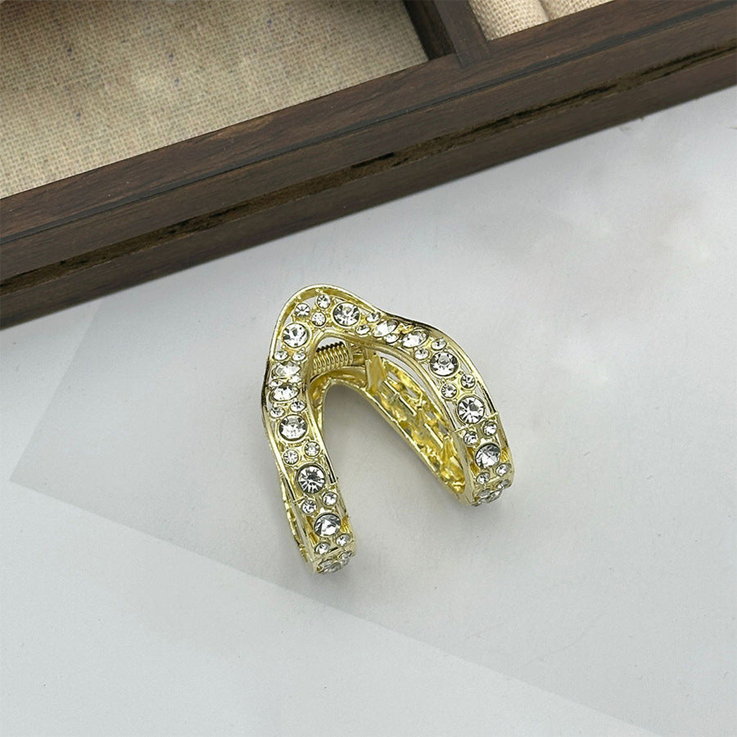 Beau - Studded V Open Curve Hair Claw