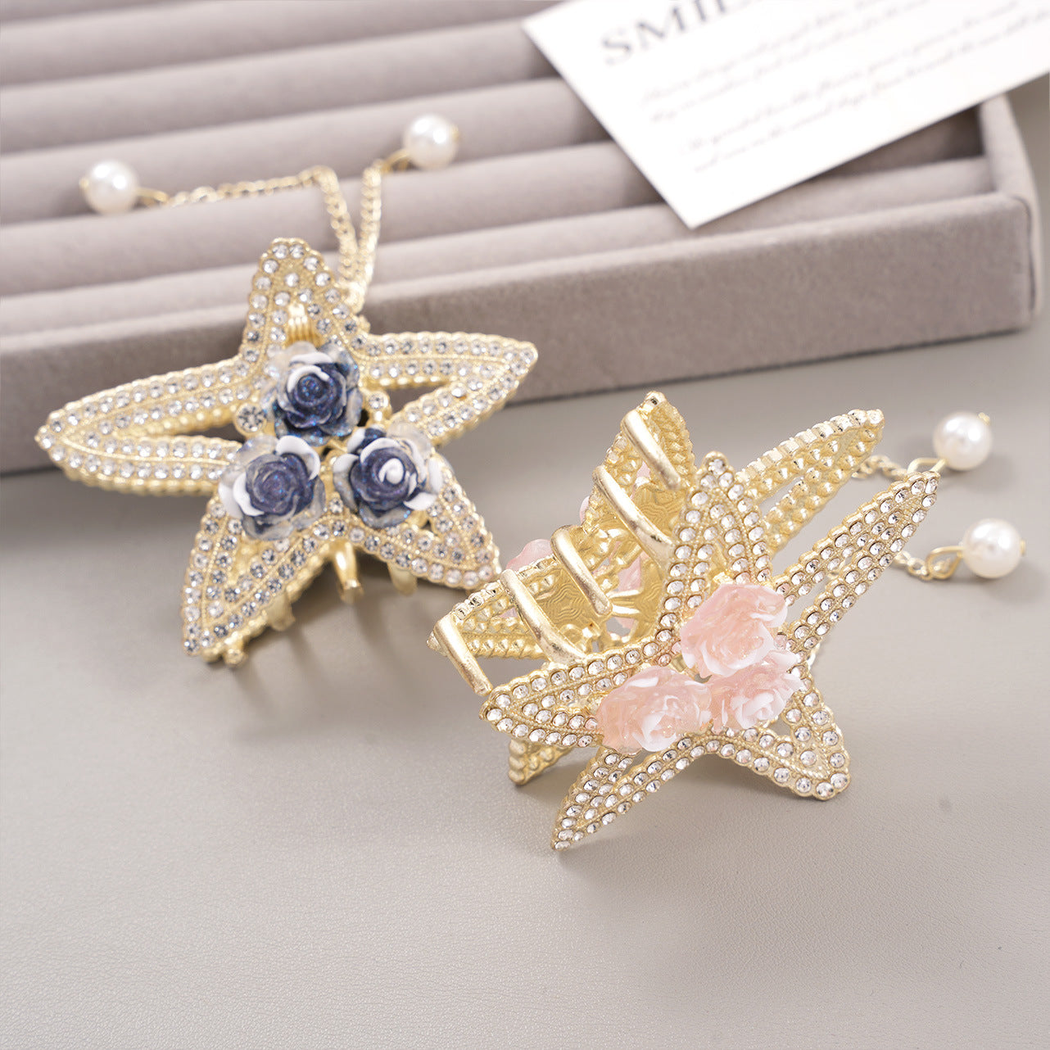 Beau - Starfish Rose Hair Claw