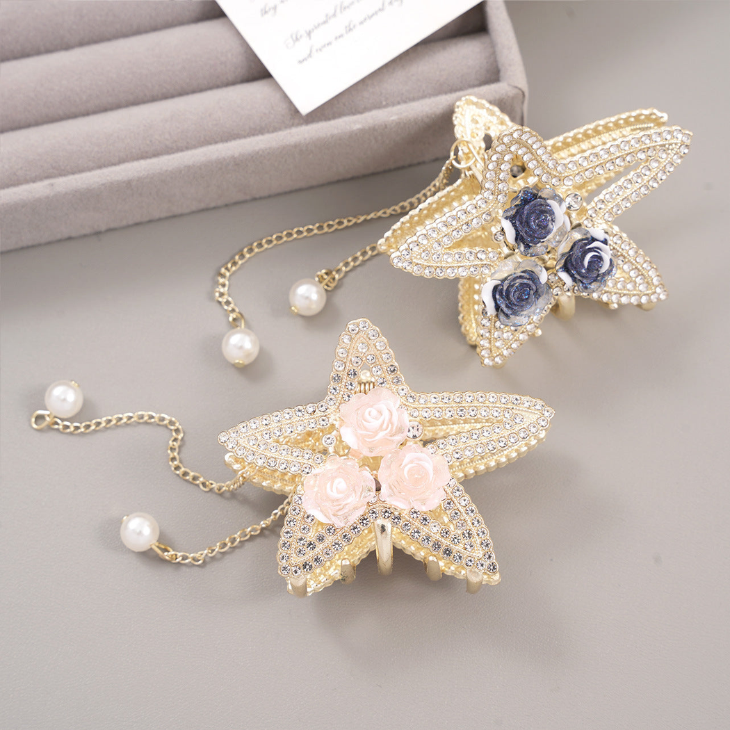 Beau - Starfish Rose Hair Claw