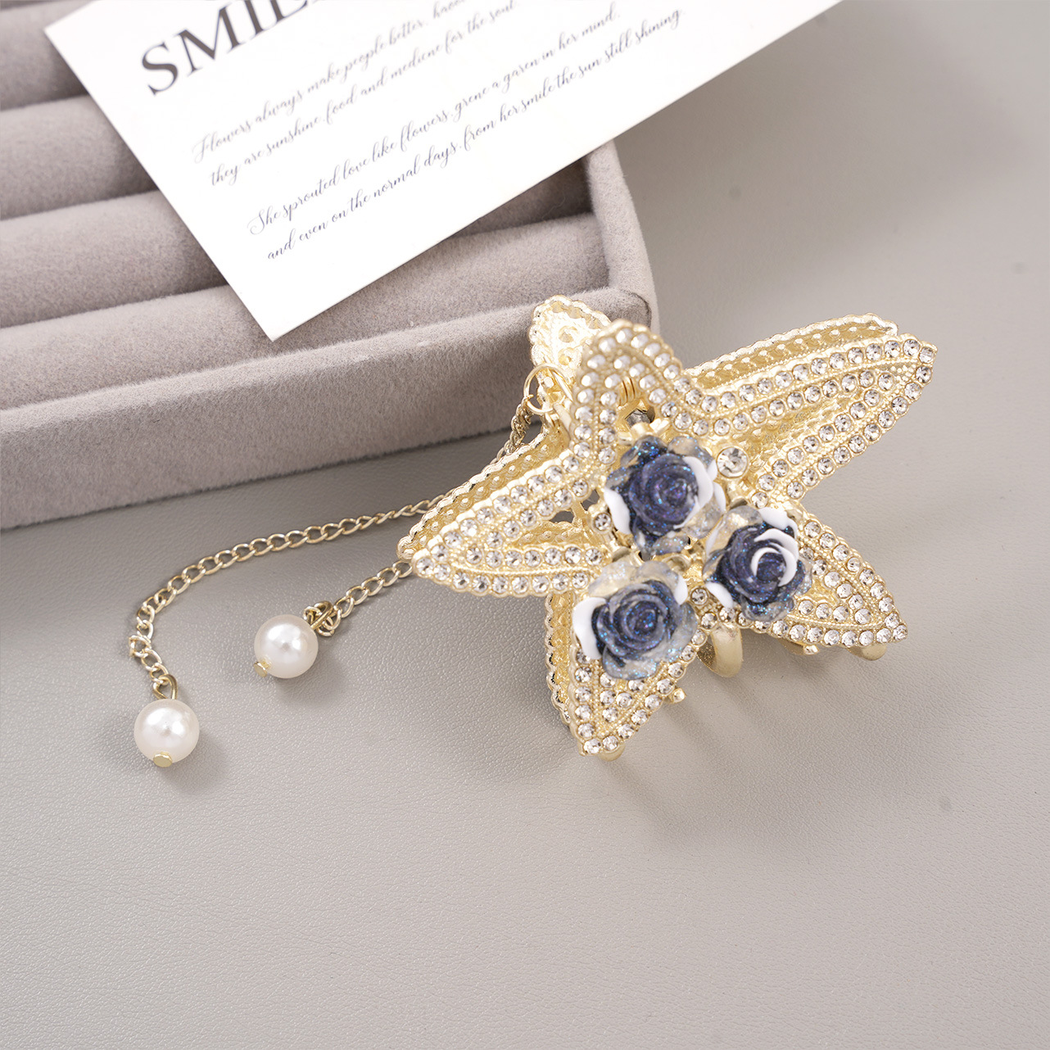 Beau - Starfish Rose Hair Claw