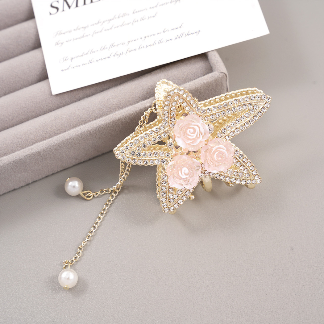 Beau - Starfish Rose Hair Claw