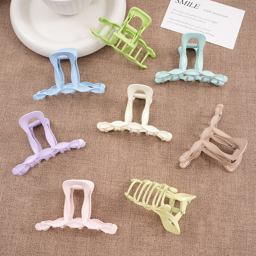 Beau - Open Rectangle Stitched Edge Hair Claw