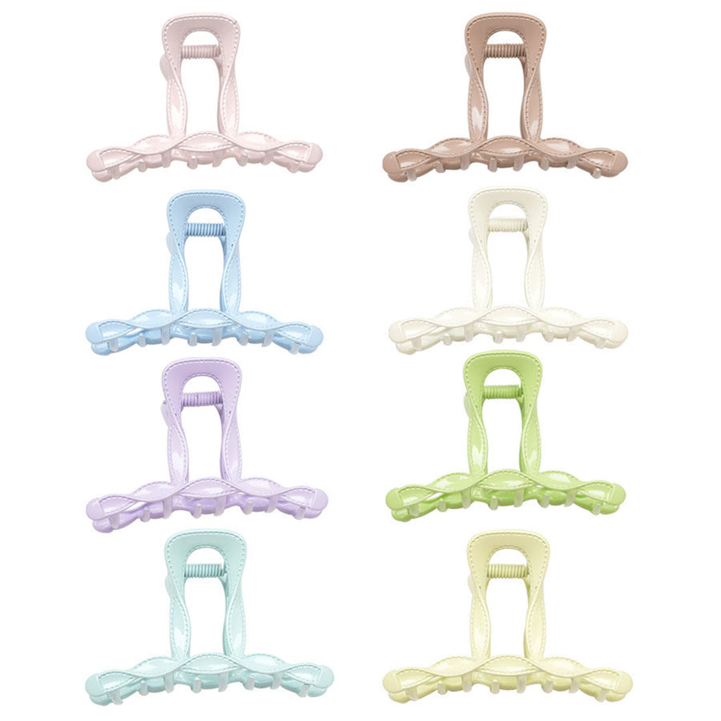 Beau - Open Rectangle Stitched Edge Hair Claw