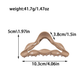Beau - Triangle Stitched Edge Hair Claw