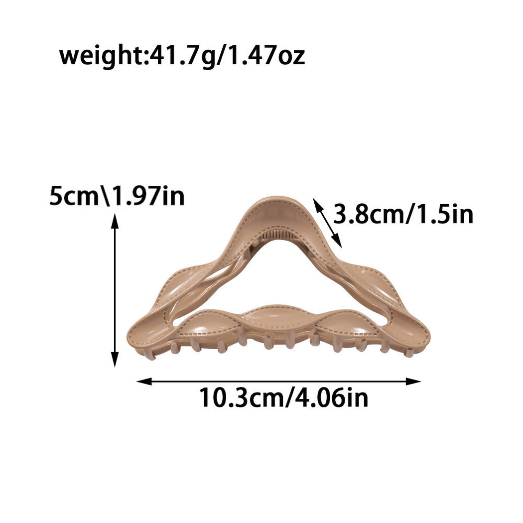 Beau - Triangle Stitched Edge Hair Claw