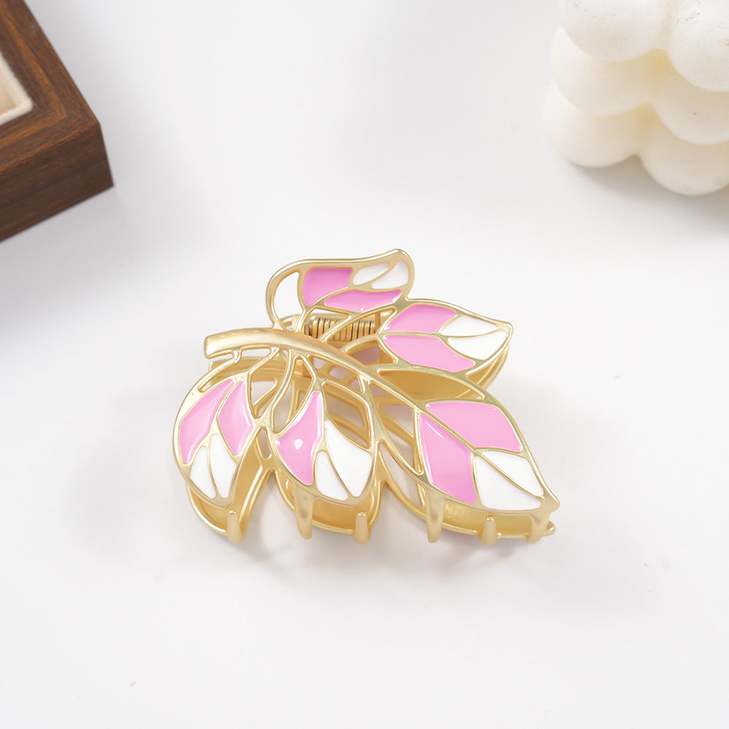 Beau - Leaf Openwork Hair Claw