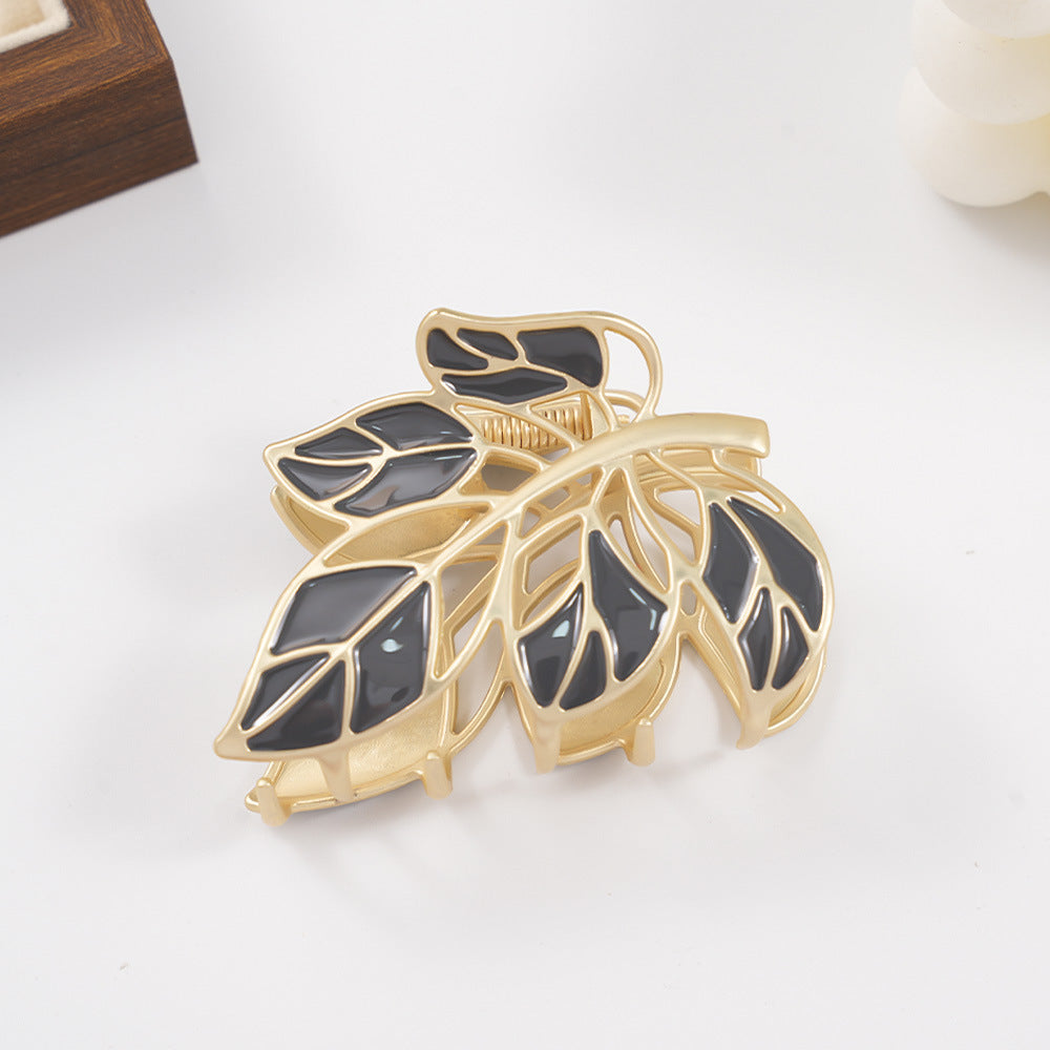 Beau - Leaf Openwork Hair Claw