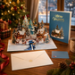 Carduria - Christmas Snowy Village 3D Pop-Up Greeting Card