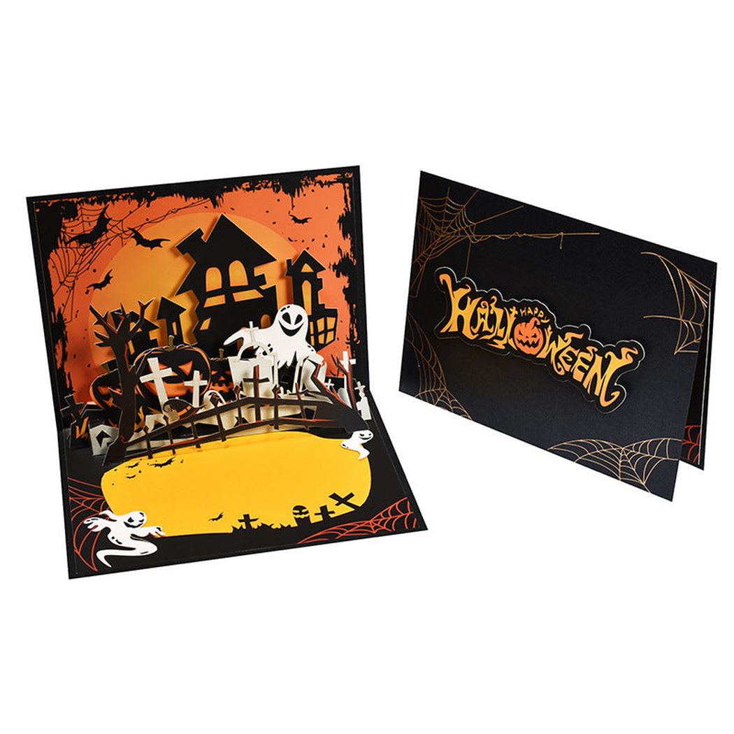 Carduria - Halloween Layered 3D Pop-Up Greeting Card