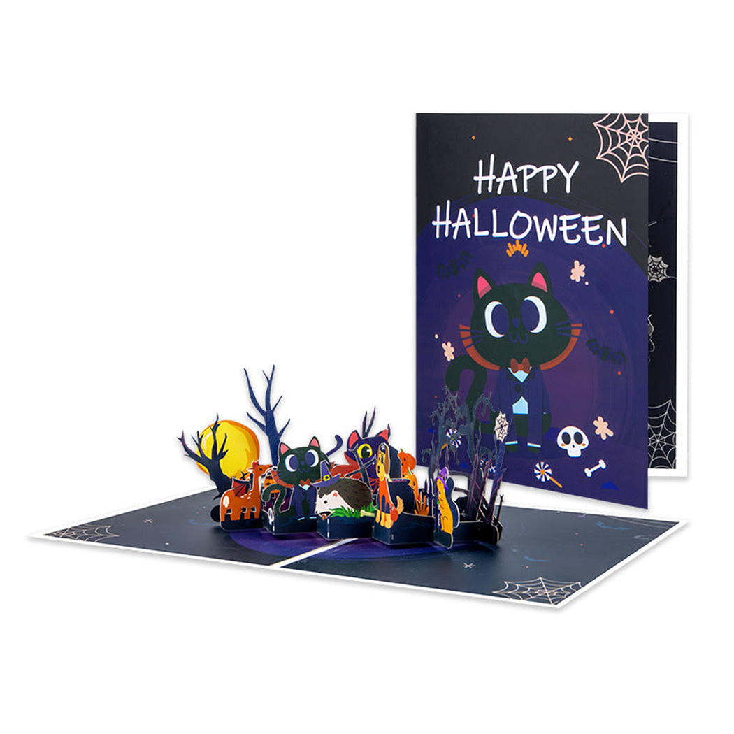 Carduria - Halloween Layered 3D Pop-Up Greeting Card