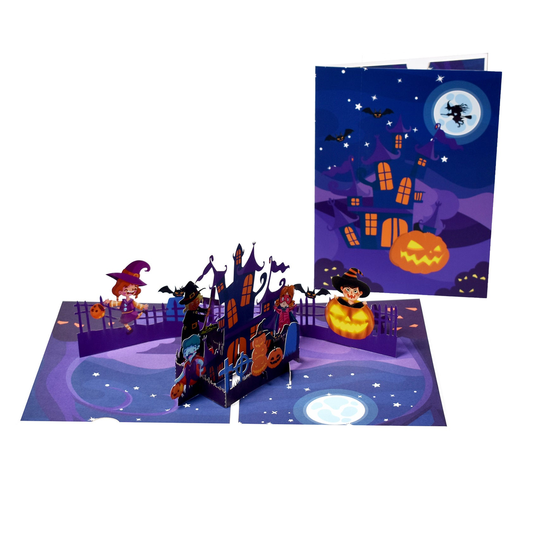 Carduria - Halloween Layered 3D Pop-Up Greeting Card