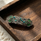 Beau - Scrollwork Pattern Rounded Rectangular Barrette