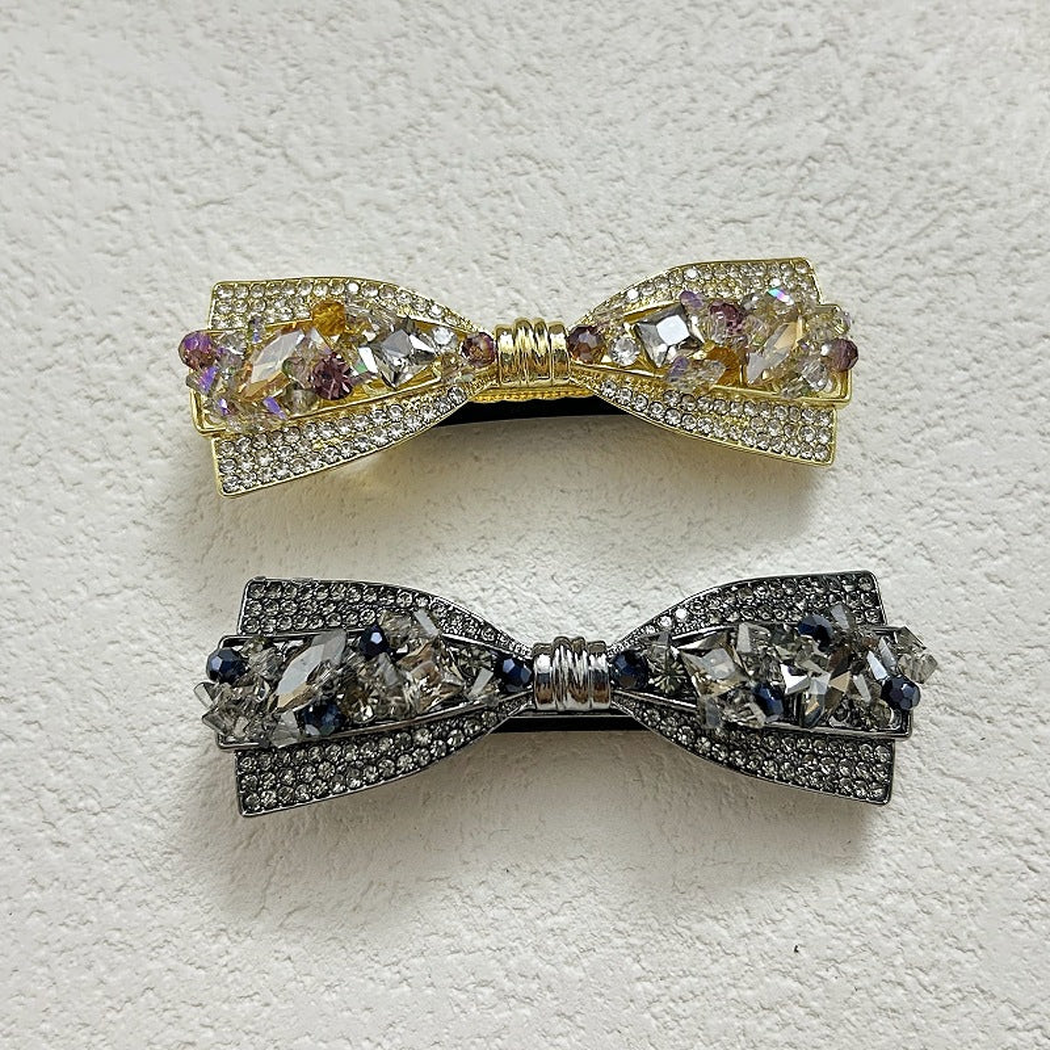 Beau - Bow Motif Openwork Structure Barrette