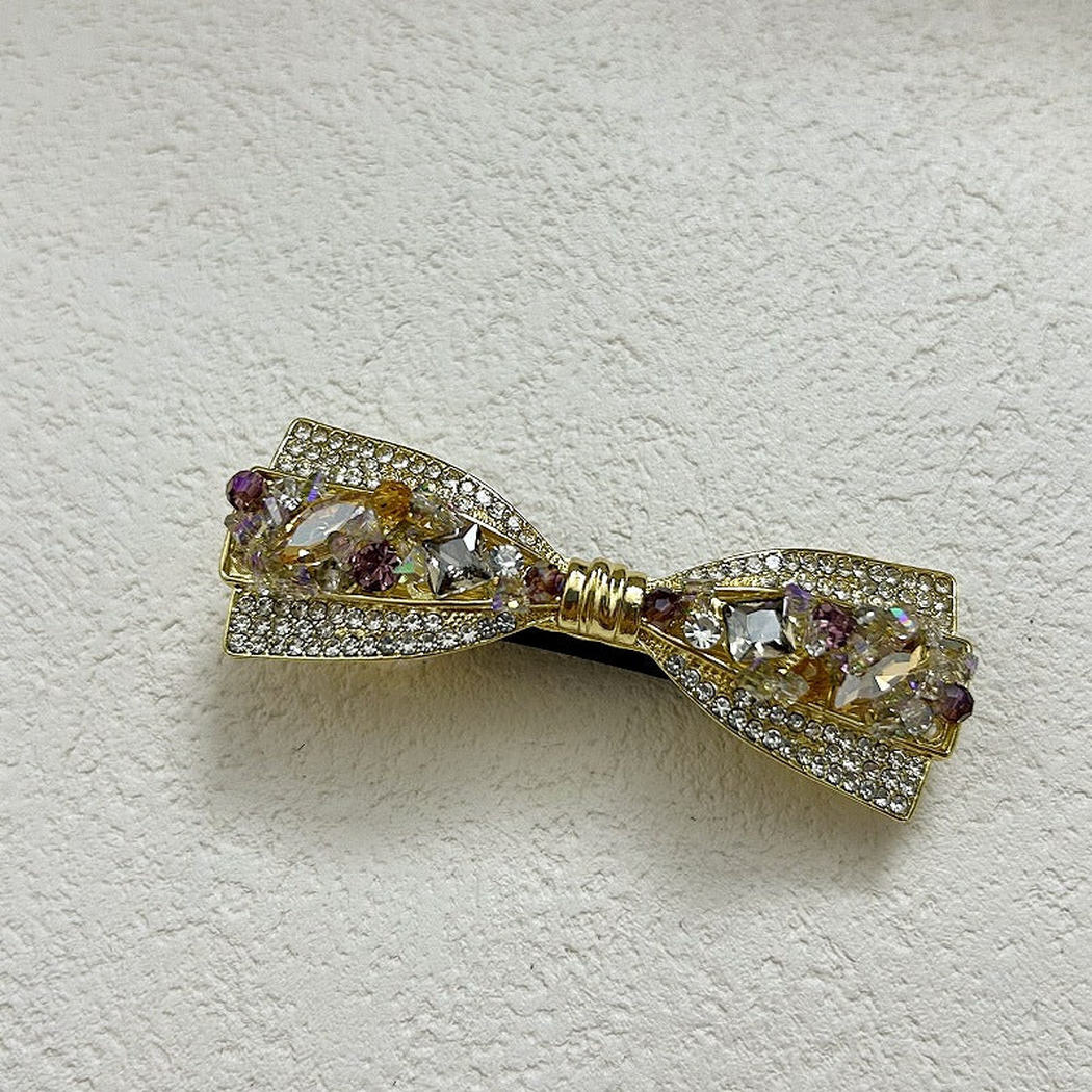 Beau - Bow Motif Openwork Structure Barrette