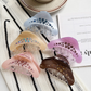 Beau - Graduated Circular Embellishment Crescent Hair Claw