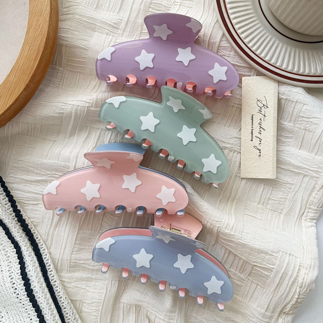 Beau - Star Motif Curved Silhouette Hair Claw