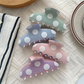 Beau - Large Polka Dot Pattern Long Curved Hair Claw