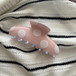 Beau - Large Polka Dot Pattern Long Curved Hair Claw