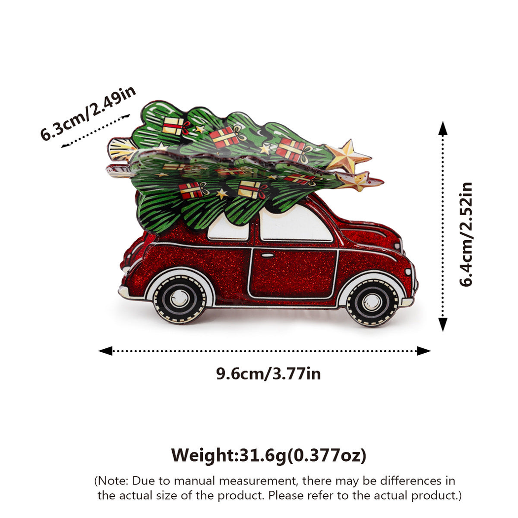 Beau - Christmas Tree Car-Shaped Hair Claw