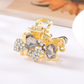 Beau - Bow Motif Heart-Shaped Accents Hair Claw