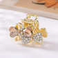 Beau - Bow Motif Heart-Shaped Accents Hair Claw