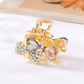Beau - Bow Motif Heart-Shaped Accents Hair Claw