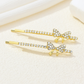 Beau - Bow Motif Round Accent Rows Barrette