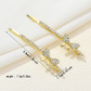 Beau - Bow Motif Round Accent Rows Barrette