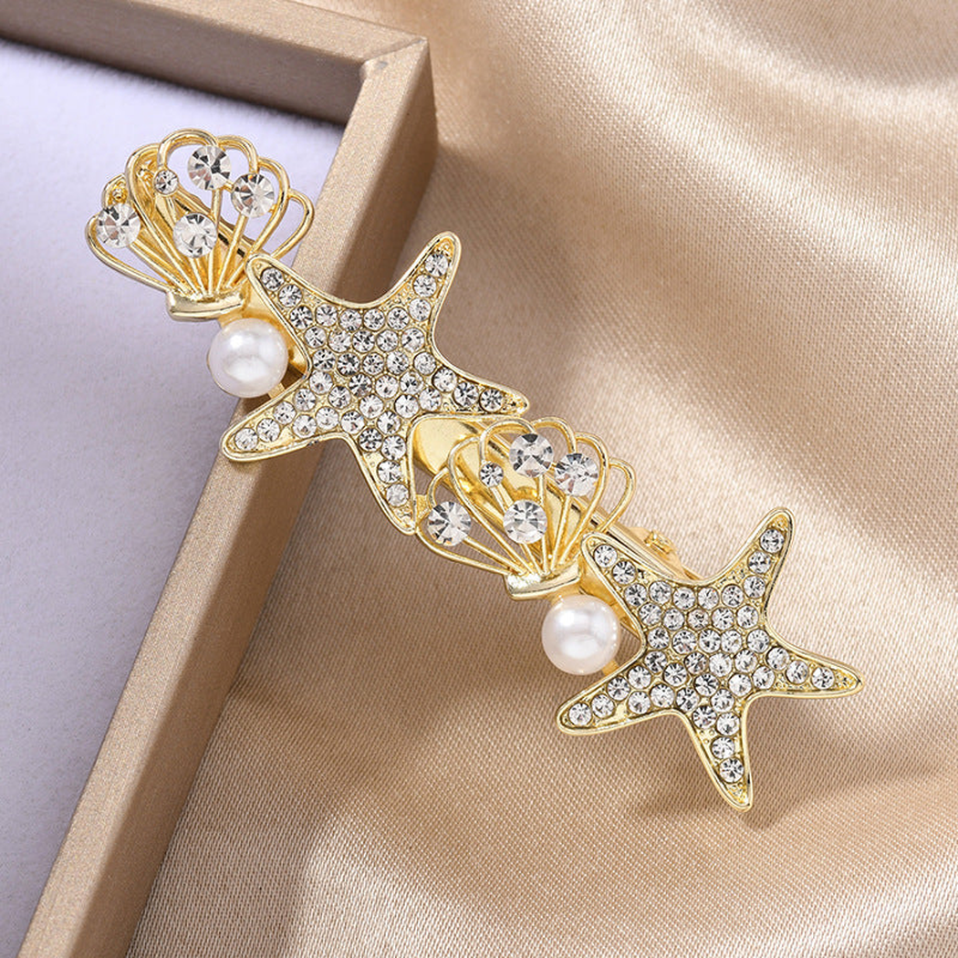 Beau - Faceted Accents Repeated Motifs Barrette