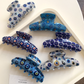 Beau - Evil-Eye Motif Elongated Curve Hair Claw