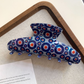 Beau - Evil-Eye Motif Elongated Curve Hair Claw